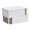 50 Pack 12.5x9.5 White Rigid Stay Flats Self-Seal Cardboard Envelope Mailers 12.5"x9.5"